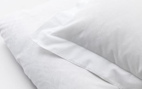 DUX-sänky vuodevaatteet superior satiini paisley valkoinen