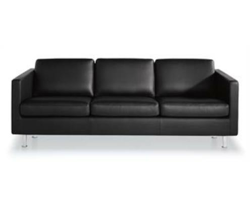 Johan 3-istuttava kromi classic soft 88